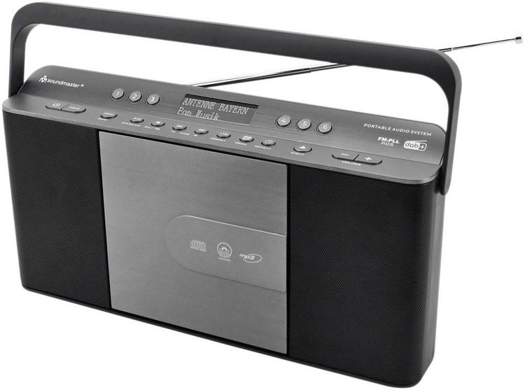 Produktbild: Soundmaster RCD1870SW CD-Radio DAB+, UKW AUX, CD, DAB+, MP3, UKW Grau, Schwarz