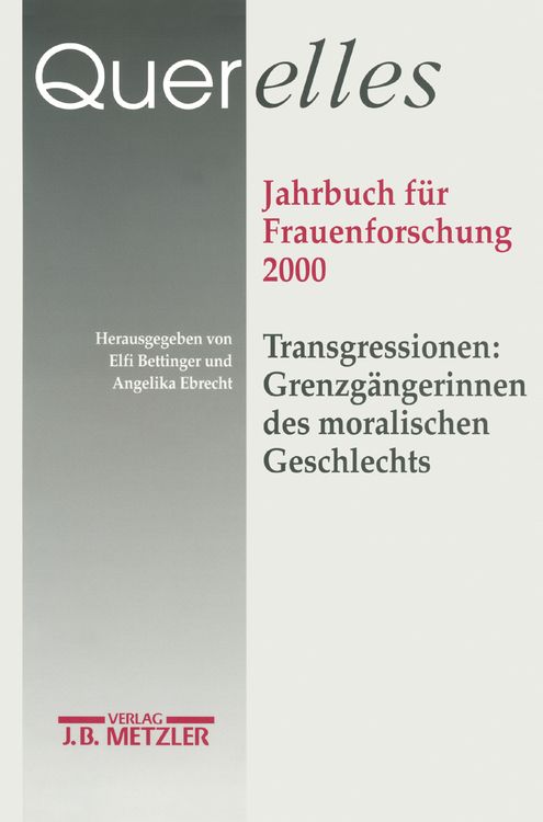 Produktbild: Querelles. Jahrbuch f&uuml;r Frauenforschung 2000