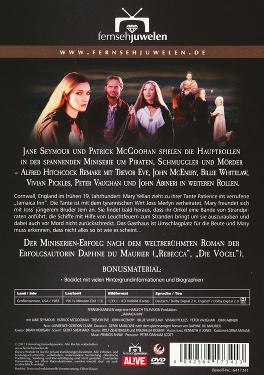 Produktbild: Jamaica Inn - Alfred Hitchcock-Remake in 3 Teilen - fernsehjuwelen