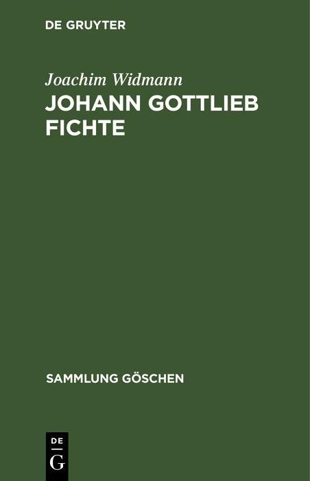 Produktbild: Johann Gottlieb Fichte