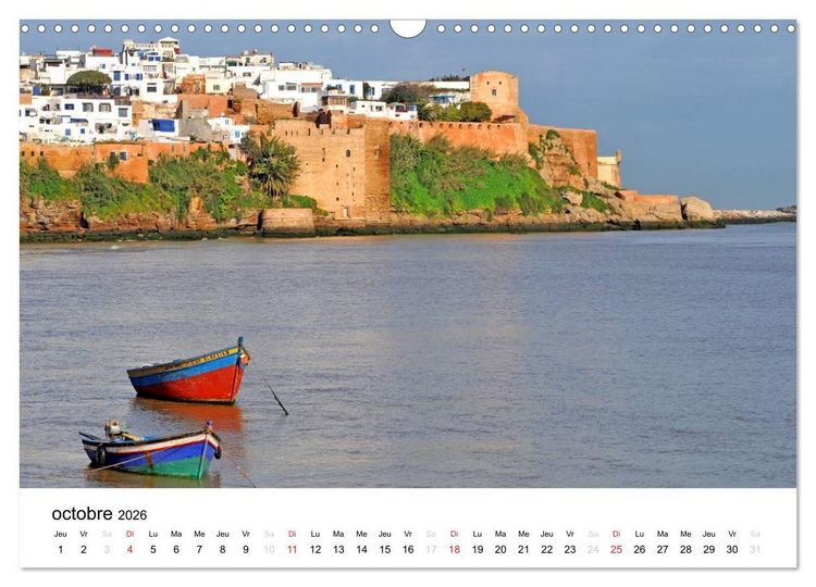 Produktbild: Maroc Au fil de l'eau (Calendrier mural 2026 DIN A3 vertical), CALVENDO calendrier mensuel