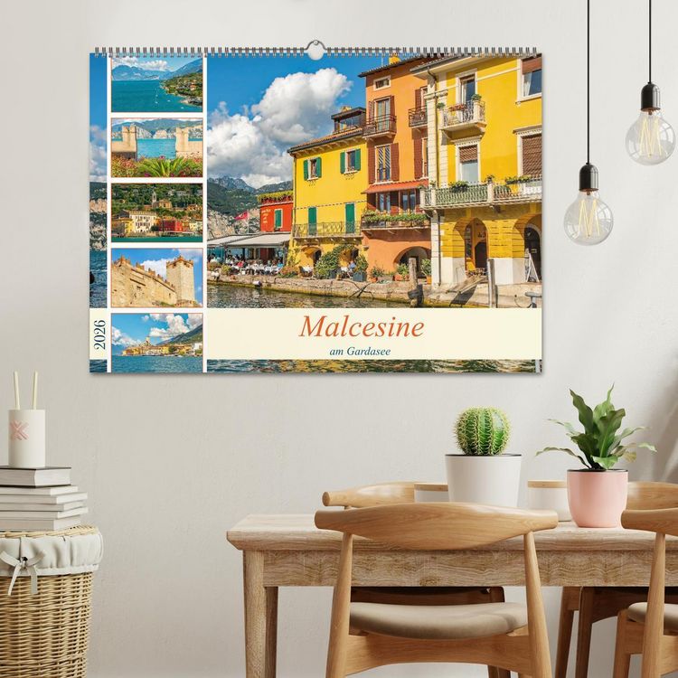 Produktbild: Malcesine am Gardasee (Wandkalender 2026 DIN A2 quer), CALVENDO Monatskalender
