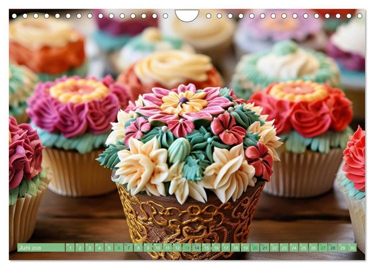 Produktbild: Cupcakes - die s&uuml;&szlig;e Verf&uuml;hrung (Wandkalender 2026 DIN A4 quer), CALVENDO Monatskalender