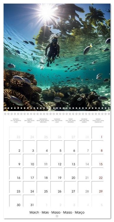 Produktbild: Beside tropical beaches (Wall Calendar 2026 12 &times; 12 Inch) CALVENDO 12 Month Wall Calendar