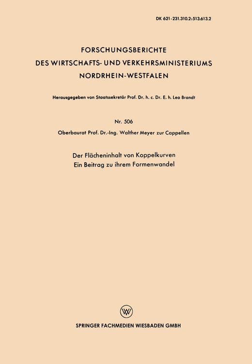 Produktbild: Der Fl&auml;cheninhalt von Koppelkurven