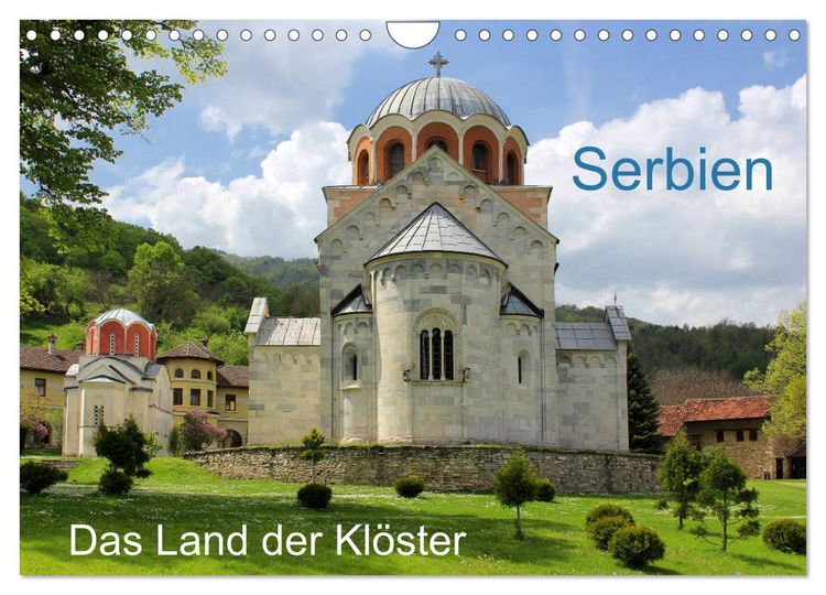 Produktbild: Serbien - Das Land der Kl&ouml;ster (Wandkalender 2026 DIN A4 quer), CALVENDO Monatskalender