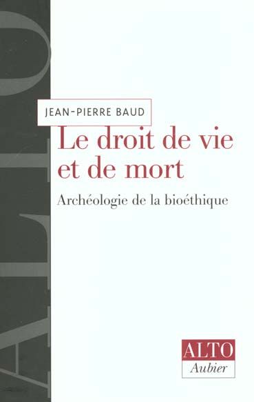 Produktbild: Le droit de vie et de mort
