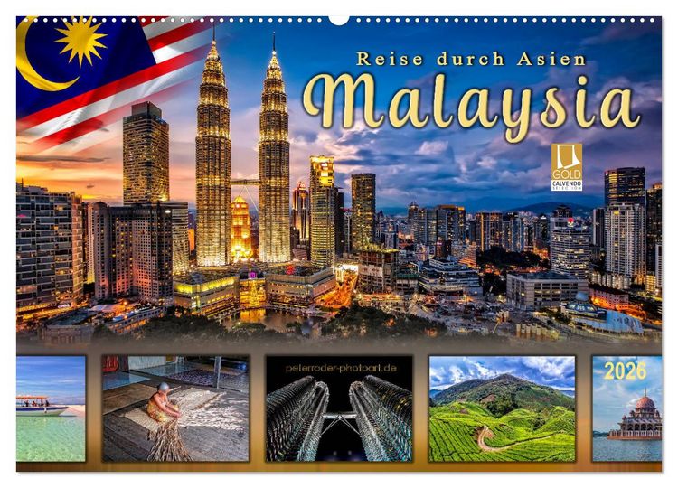 Produktbild: Reise durch Asien - Malaysia (Wandkalender 2026 DIN A2 quer), CALVENDO Monatskalender