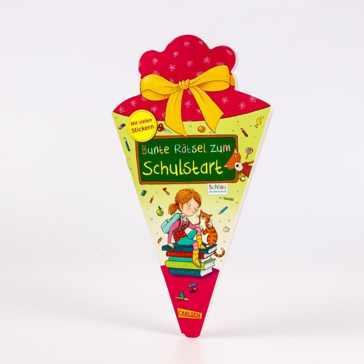 Produktbild: Schlau f&uuml;r die Schule: Bunte R&auml;tsel zum Schulstart (Schult&uuml;te 2025 rosa)