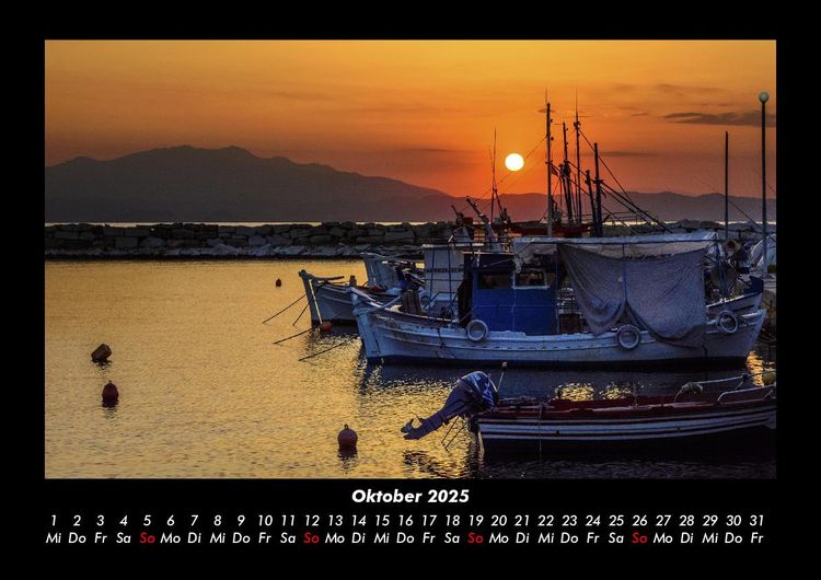 Produktbild: Bootskalender 2025 Fotokalender DIN A3