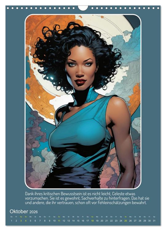Produktbild: Starke Frauen im Comicbook-Stil (Wandkalender 2026 DIN A3 hoch), CALVENDO Monatskalender