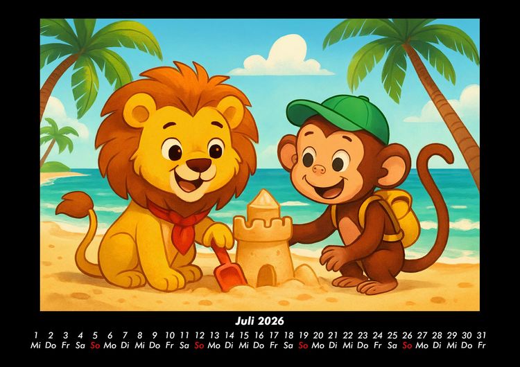 Produktbild: Buschi & Milo - Reise durch Afrika 2026 Fotokalender DIN A3