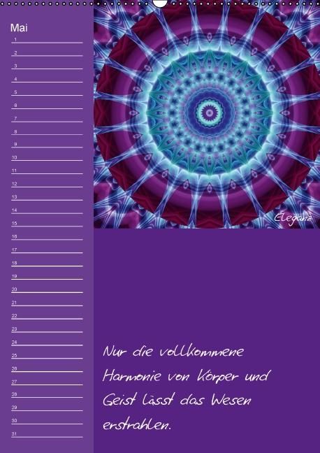Produktbild: Mandala - Spiegel der Seele / immerw&auml;hrender Geburtstagskalender (Wandkalender immerw&auml;hrend DIN A2 hoch)