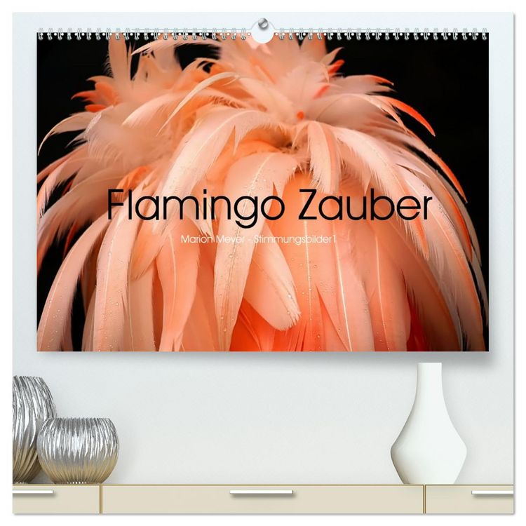 Produktbild: Flamingo Zauber (hochwertiger Premium Wandkalender 2026 DIN A2 quer), Kunstdruck in Hochglanz