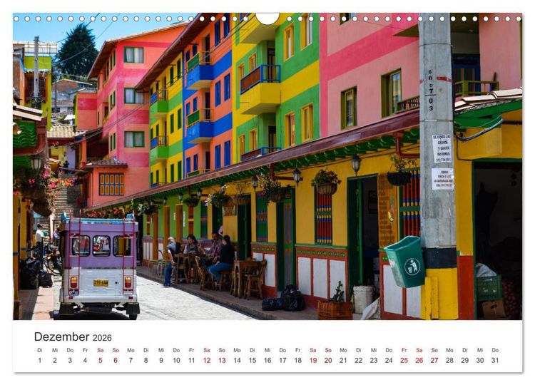 Produktbild: Kolumbien - Eine unvergessliche Reise durch das bunte Land. (Wandkalender 2026 DIN A3 quer), CALVENDO Monatskalender