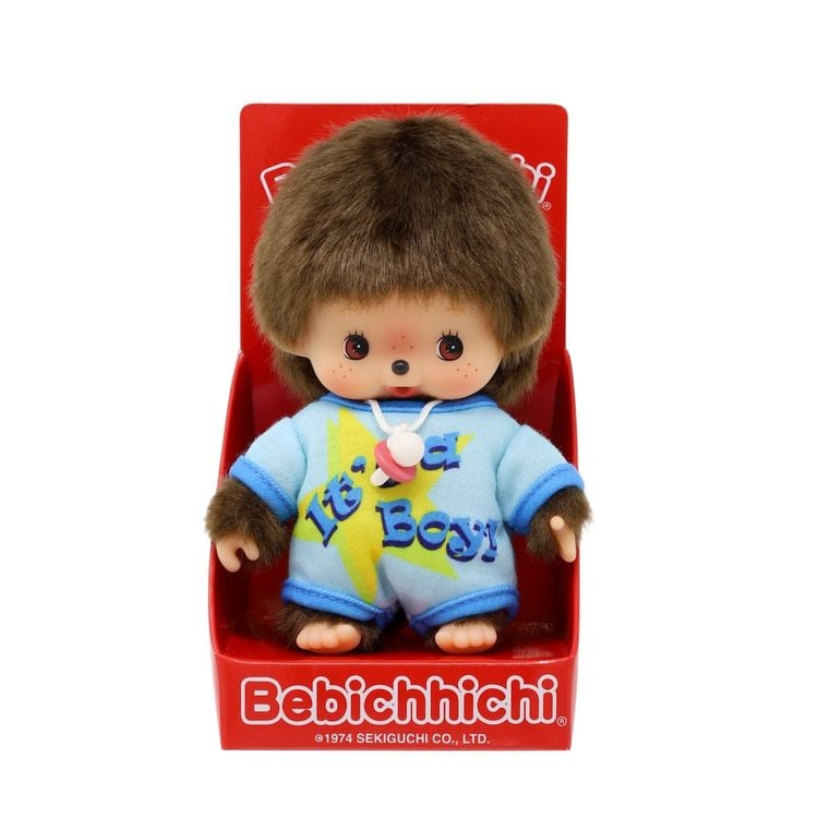 Produktbild: Monchhichi Pl&uuml;schfigur Bebichhichi Romper It's a Boy 15cm