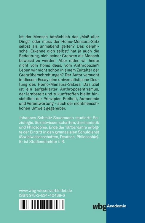 Produktbild: Von allen Dingen das Ma&szlig; ist der Mensch
