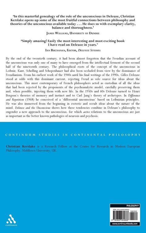 Produktbild: Deleuze and the Unconscious