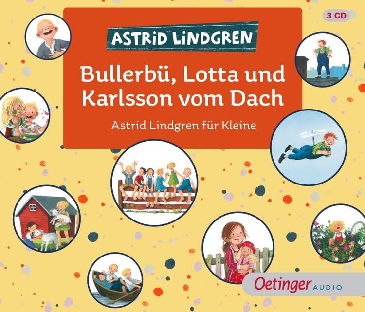 Produktbild: Bullerbü, Lotta und Karlsson vom Dach