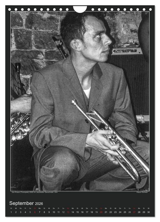 Produktbild: Jazz Moments (Wandkalender 2026 DIN A4 hoch), CALVENDO Monatskalender