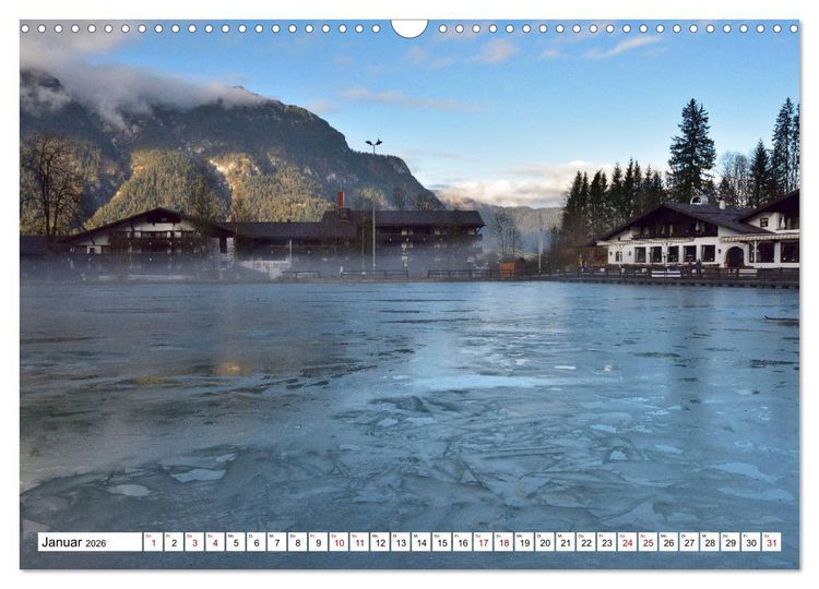 Produktbild: Rund um den Riessersee (Wandkalender 2026 DIN A3 quer), CALVENDO Monatskalender