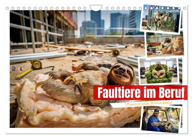 Produktbild: Faultiere im Beruf (Wandkalender 2027 DIN A4 quer), CALVENDO Monatskalender