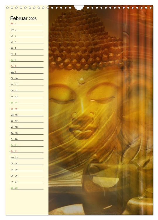 Produktbild: Buddha (Wandkalender 2026 DIN A3 hoch), CALVENDO Monatskalender
