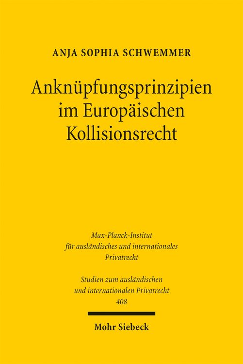 Produktbild: Ankn&uuml;pfungsprinzipien im Europ&auml;ischen Kollisionsrecht