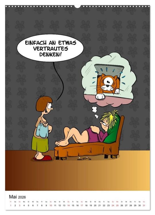 Produktbild: Trumix Cartoons - Nichts geht mehr (Wandkalender 2026 DIN A2 hoch), CALVENDO Monatskalender