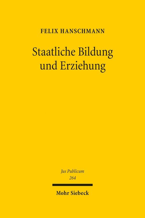 Produktbild: Staatliche Bildung und Erziehung