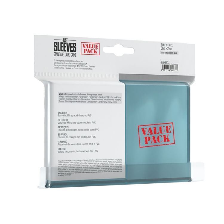 Produktbild: Just Sleeves - Value Pack Clear (Einzelpack) Sprachunabh&auml;ngig