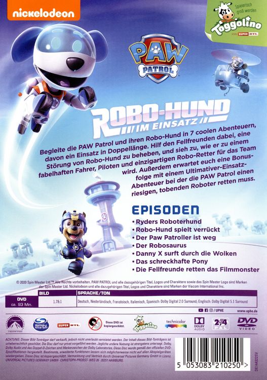 Produktbild: Paw Patrol: Robo-Hund im Einsatz