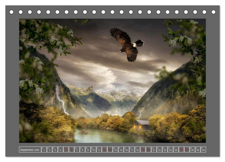 Produktbild: Uraltes Land (Tischkalender 2026 DIN A5 quer), CALVENDO Monatskalender