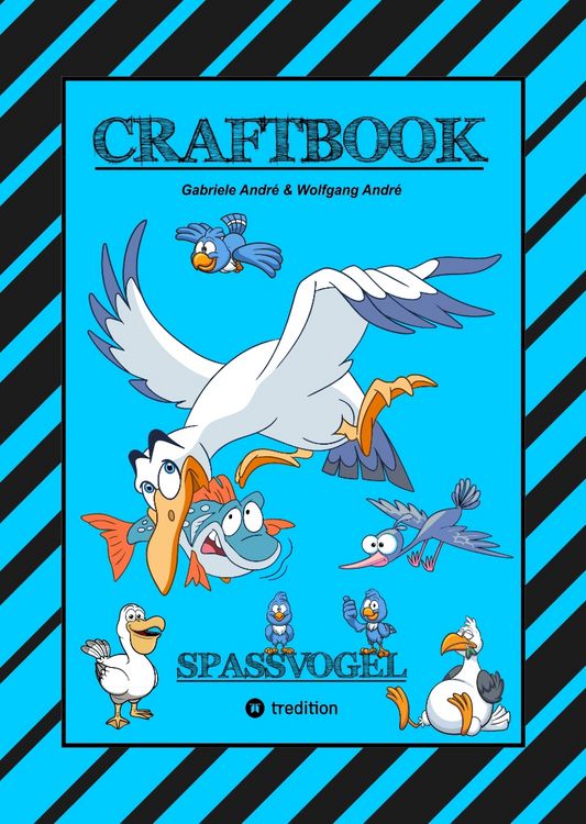 Produktbild: Craftbook - Tolle Ausmalmotive - Spannendes Fang den Wurm Spiel - R&auml;tsel - Bunte Farb Vorgaben - Lustige V&ouml;gel