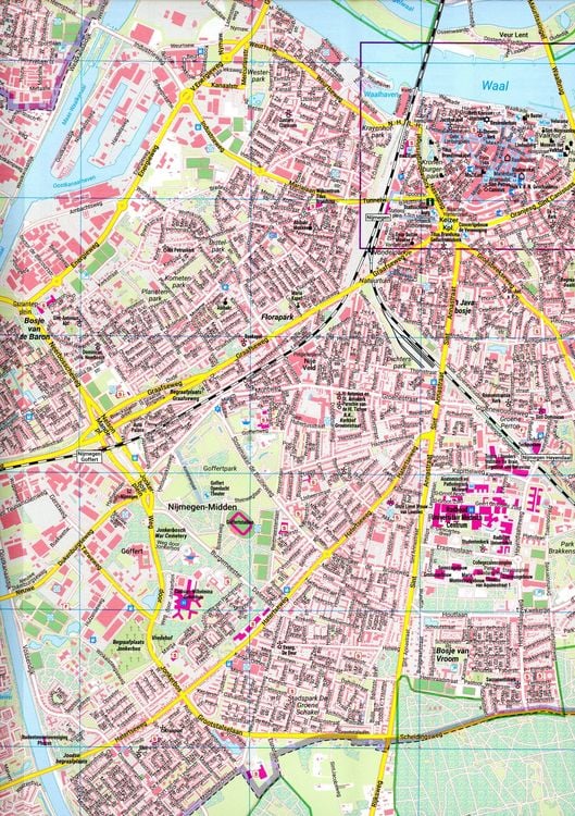 Produktbild: Nijmegen, Stadtplan 1:20.000, freytag & berndt