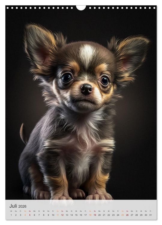 Produktbild: Zauberhafte Hundebabys (Wandkalender 2026 DIN A3 hoch), CALVENDO Monatskalender