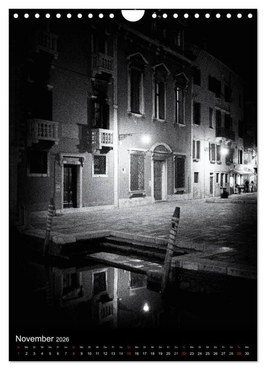 Produktbild: Venice Noir - Das etwas andere Venedig (Wandkalender 2026 DIN A4 hoch), CALVENDO Monatskalender