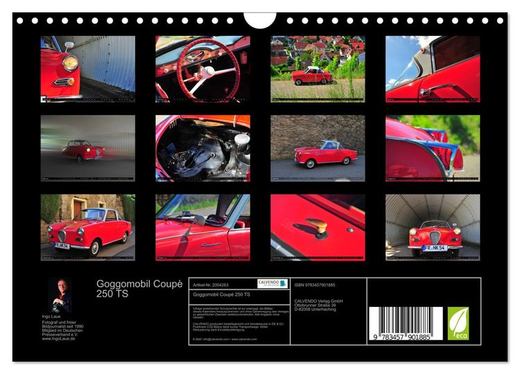 Produktbild: Goggomobil Coup&egrave; 250 TS (Wandkalender 2026 DIN A4 quer), CALVENDO Monatskalender