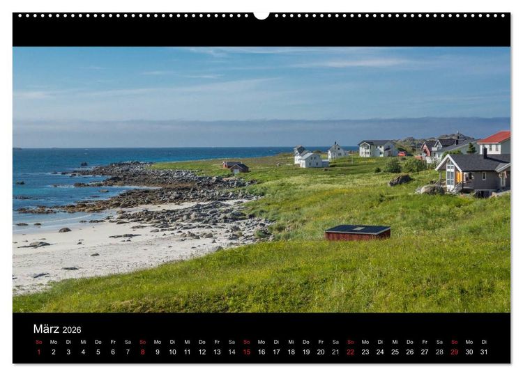 Produktbild: Sommer auf den Lofoten (Wandkalender 2026 DIN A2 quer), CALVENDO Monatskalender