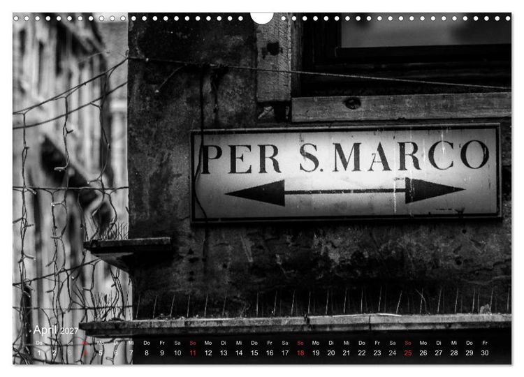 Produktbild: Venedig - Licht und Schatten (Wandkalender 2027 DIN A3 quer), CALVENDO Monatskalender