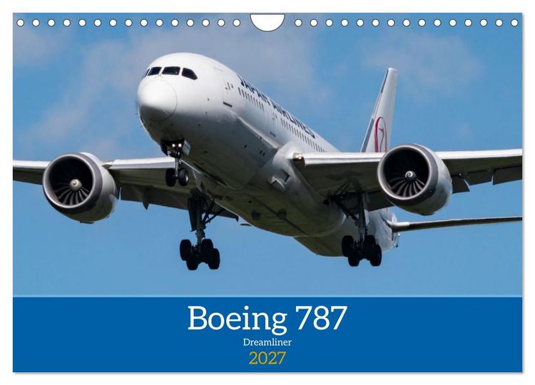 Produktbild: Boeing 787 Kalender (Wandkalender 2027 DIN A4 quer), CALVENDO Monatskalender