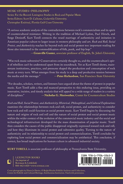 Produktbild: Rock and Roll, Social Protest, and Authenticity