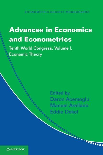 Produktbild: Advances in Economics and Econometrics