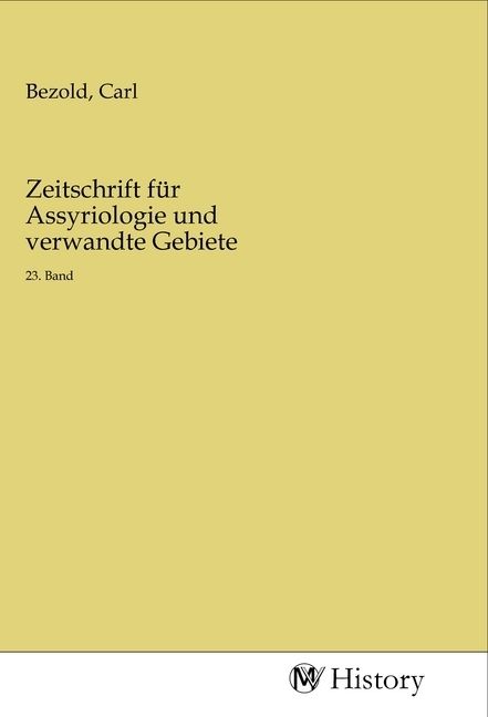 Produktbild: Zeitschrift f&uuml;r Assyriologie und verwandte Gebiete