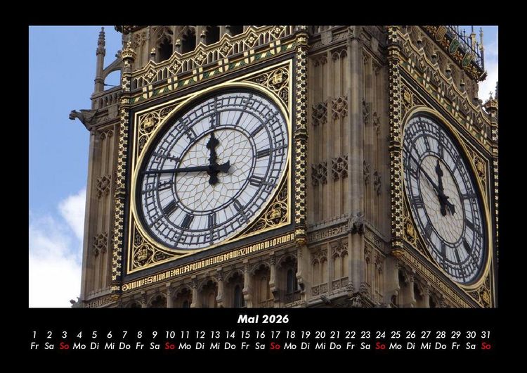 Produktbild: London 2026 Fotokalender DIN A3
