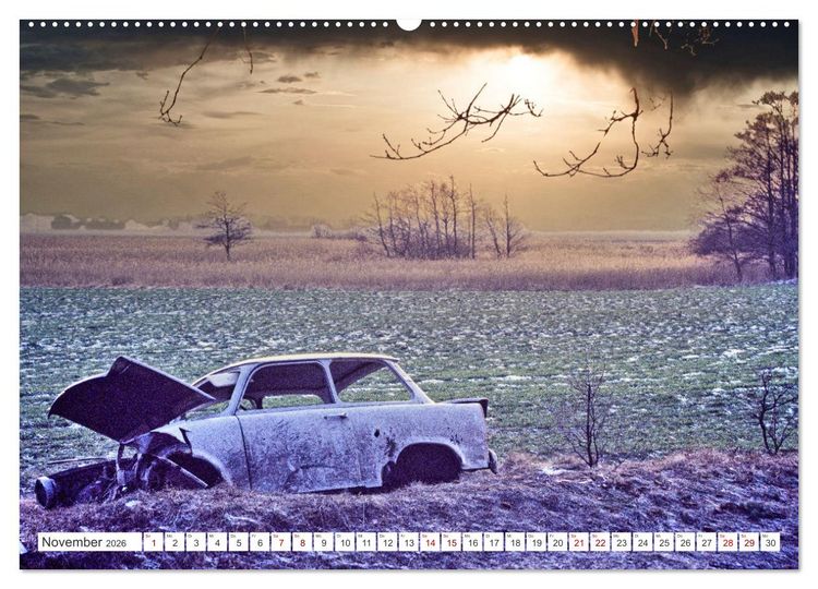 Produktbild: Trabi-Land DDR (Wandkalender 2026 DIN A2 quer), CALVENDO Monatskalender