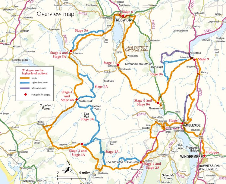 Produktbild: Walking the Tour of the Lake District