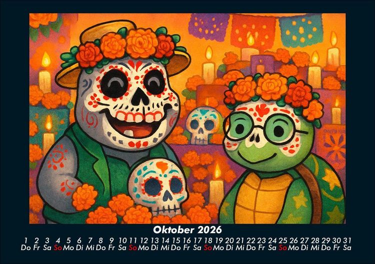 Produktbild: Sash & Taz - Abenteuer in Mexiko 2026 Fotokalender DIN A5