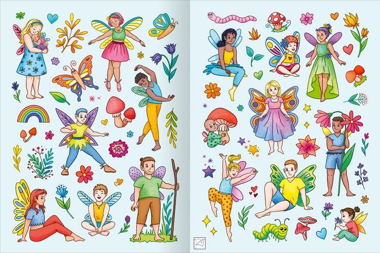Produktbild: Mein schillerndes Stickerheft &ndash; Fantastische Feenwelt