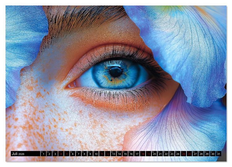 Produktbild: Iris Kunstkalender - Die faszinierende Welt der magischen Augen (hochwertiger Premium Wandkalender 2026 DIN A2 quer), Kunstdruck in Hochglanz